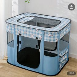 Portable Foldable Pet Playpen - Durable Safe Haven for Dogs, Cats & Rabbits - Easy Setup, Versatile Indoor/Outdoor Use, Compact Storage Solution for P