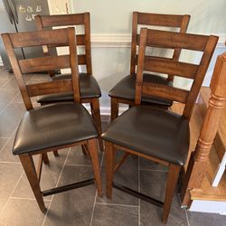Set of 4 bar height chairs - 85 for all 4 