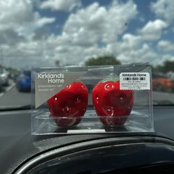 New Kirklands Strawberry Shaker Set