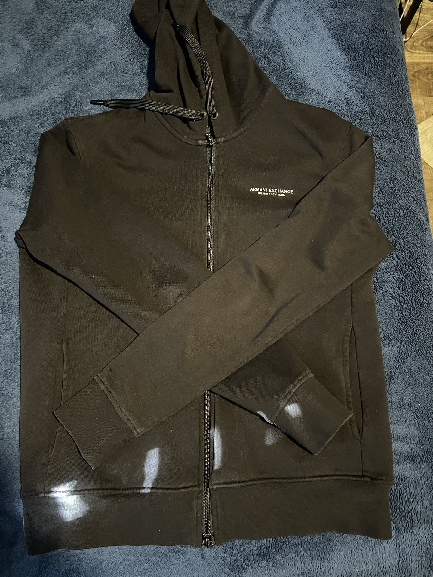 Authentic Armani Exchange zip-hoodie in black