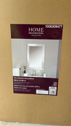 24-inch Home Decorators Framed Vanity Mirror (2)