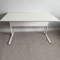 IKEA White Desk with Cable Organizer 