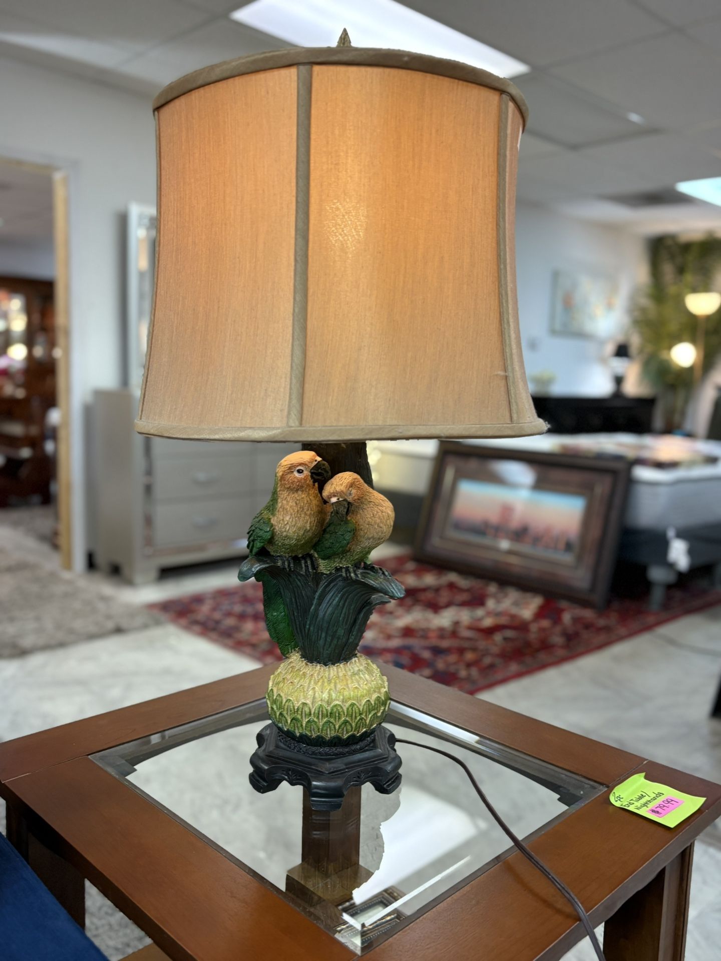 2pc Pacific Lightning Parrot Lamps $69.99