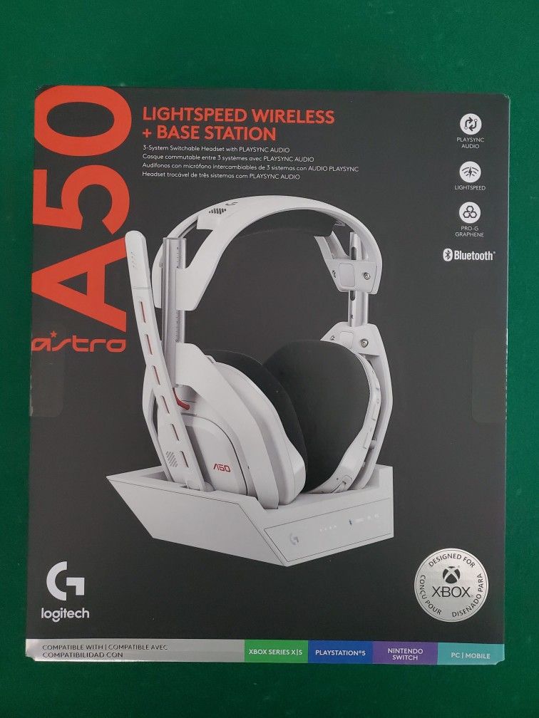 Logitech Astro A50 LIGHTSPEED Wireless Gaming Headset + Base Station with PLAYSYNC AUDIO