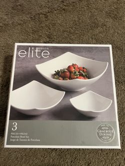 Gibson elite Porcelain Bowl Set