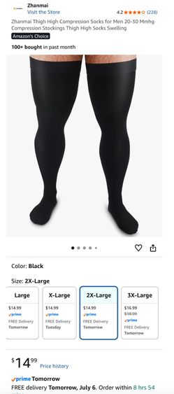 Thigh high compressions socks
