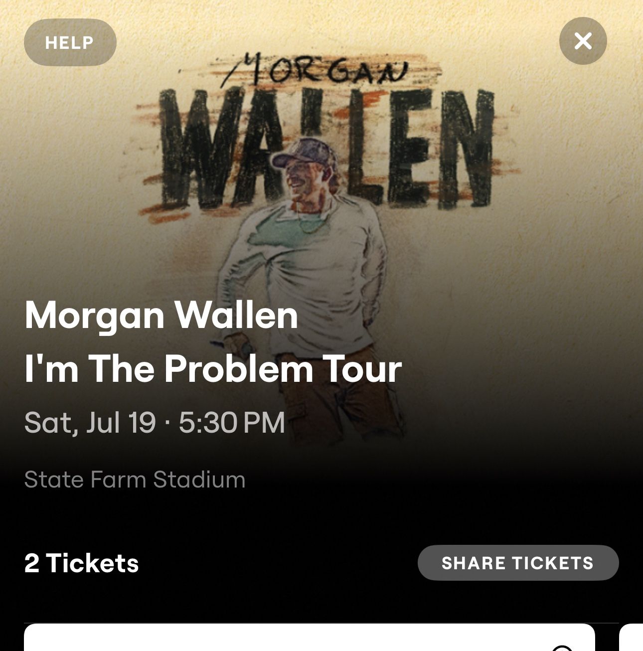 Morgan Wallen Floor Seats