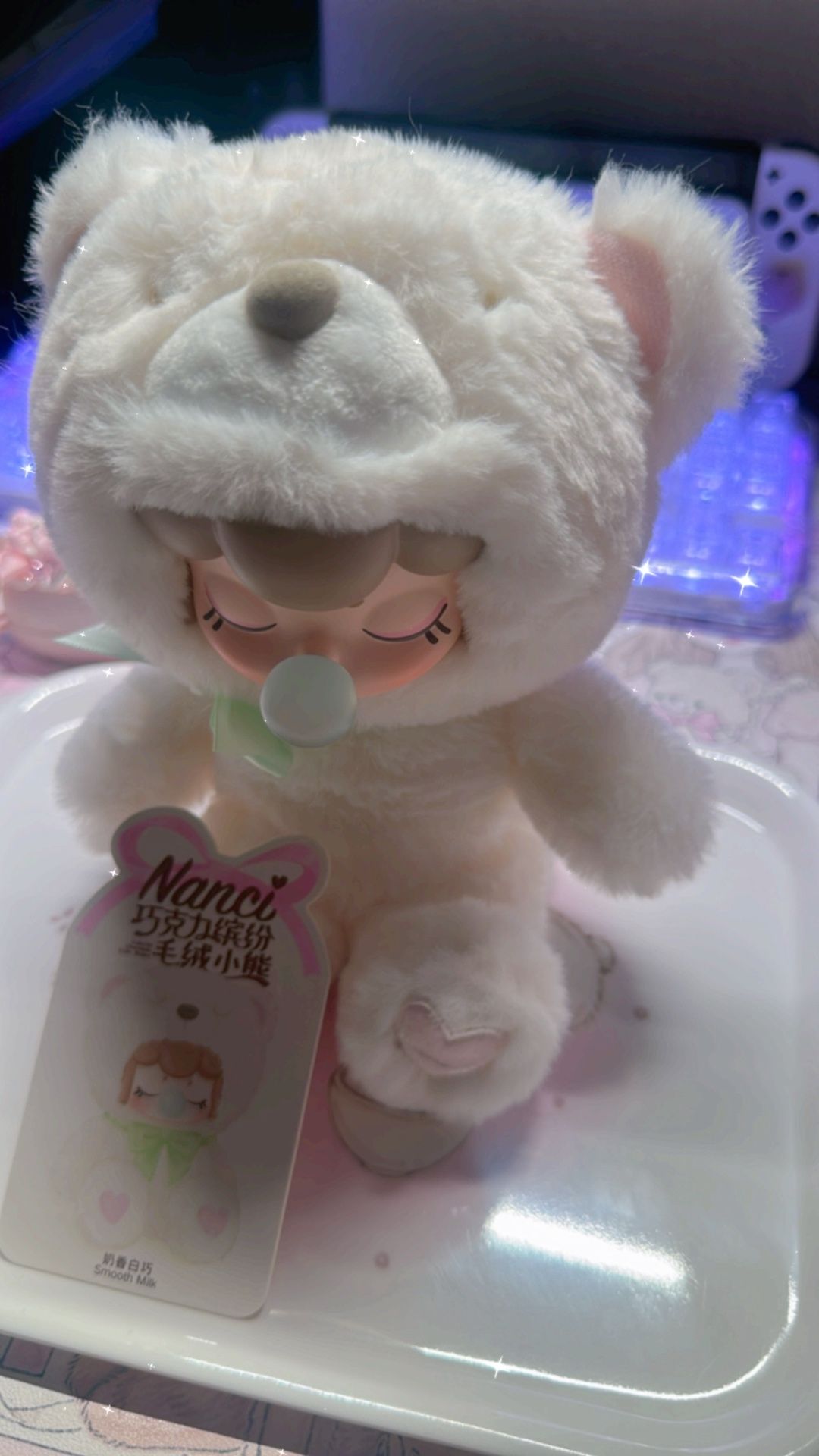 White/brown Rolife Surprise Plush Dolls - Nanci Colorful Chocolate Cutie Bears