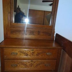 Spoon carved bedroom set