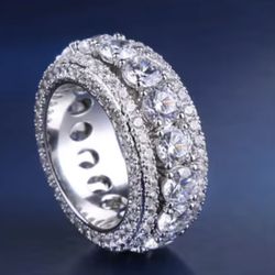double-row pavé eternity ring