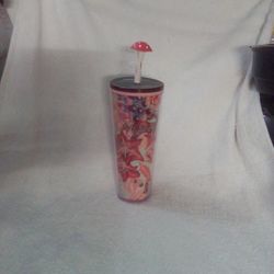 NEW Starbucks Tumbler Cup Enchanted Forest Mushroom Topper Holiday 2022, Venti 24oz