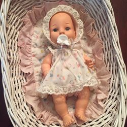 Baby Doll In Basket