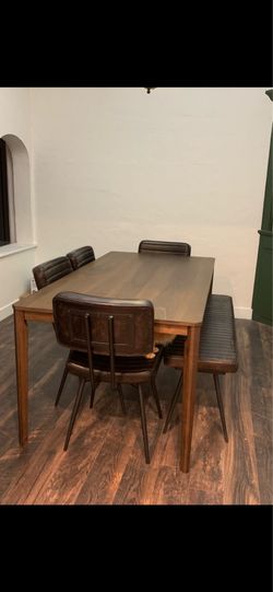 Dining table and chairs