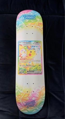 Santa Cruz x Pokémon Pikachu EX Skateboard Deck