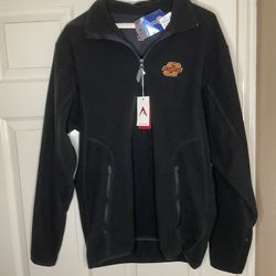 ANTIGUA OKLAHOMA STATE COWBOYS MENS BLACK GOLF LIGHT WEIGHT FLEECE JACKET Med