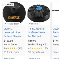 Dewalt Surface Cleaner For Pressure Washer  18 Inch