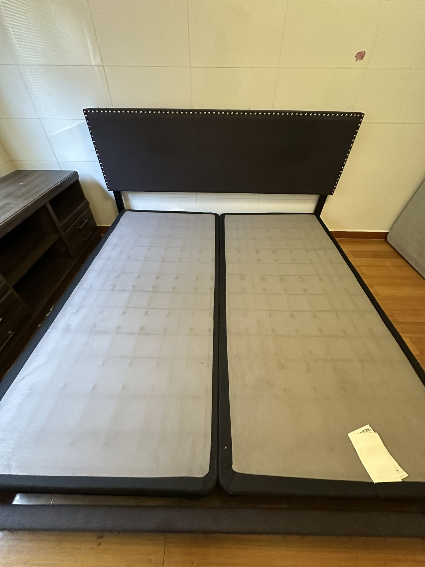 King Size Bed Frame w/ Spring Box