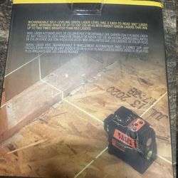 COMPACT GREEN RECHARGEABLE PLANAR LASER LEVEL