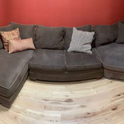 FREE - Large Brown Sectional Couch