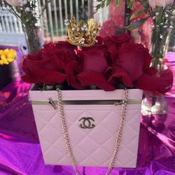 Roses in Cute Pink Bag
