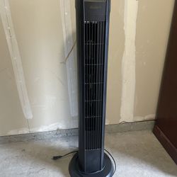 Black Oscillating Tower Fan