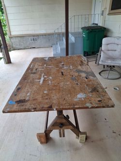 Old drafting table