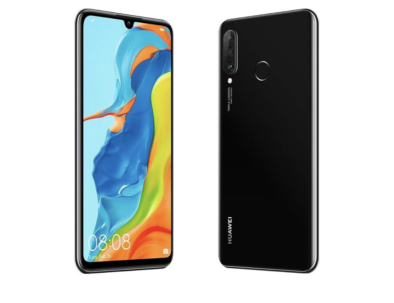 Huawei P30 Lite MAR-LX3A 128GB Black Unlocked Android - NEW