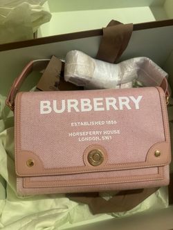 Burberry Horseferry Note Crossbody Bag Pink