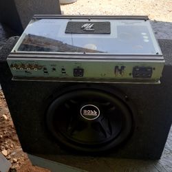 Shollow Mount 12 And Amp...small Space Bass Package