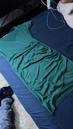 Green Short Sleeve Dress