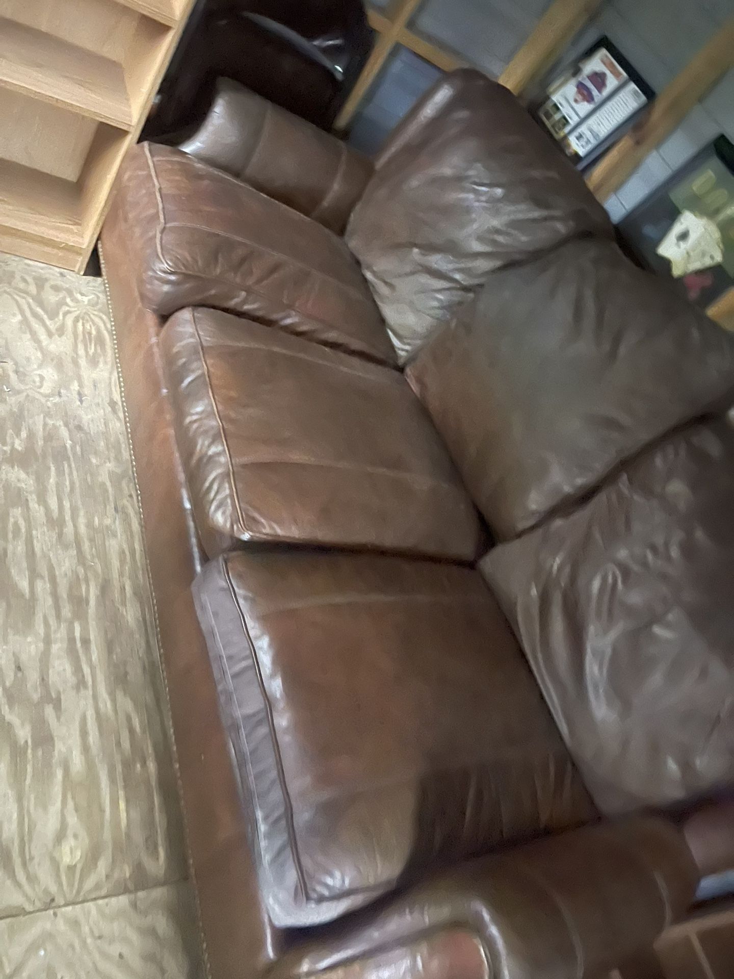 Leather Couch And Chair 