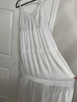 White Tiered Maxi Dress