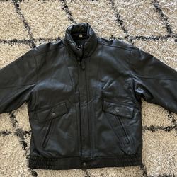 Context Black Leather Jacket