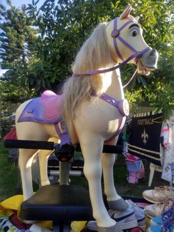 Disney Princess Playdate Maximus Horse Ride On My Size Pony 32" Rapunzel Tangled