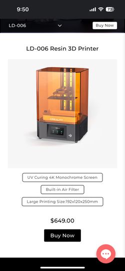 Creality Resin 3D Printer LD-006