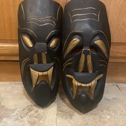 Set Of African Masks 