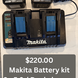 Makita 18v Battery / Rapid dual charger