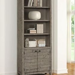 Gray Finish Bookcases