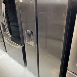 Stainless Steel 27.4 Cu. Ft. Side-by-Side Refrigerator 
