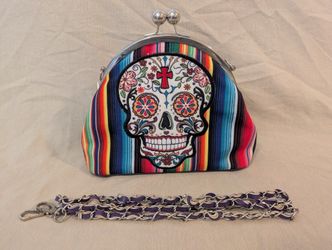 Sugar Girl Cowboy Trendy Rainbow Skull Bag/Purse