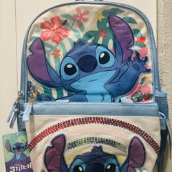 New Disney Stitch Backpack And Bag Set 
