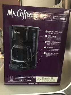 Mr. Coffee 12 Cup Coffee Maker – Black