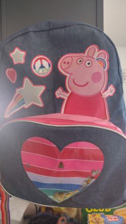 Pappa Pig Rainbow, Hearts Backpack 
