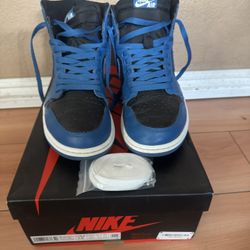 Jordan 1 High Marine Blue Used. SZ 10 Nice Condition. Price Firm Cash Or Bitcoin Only 