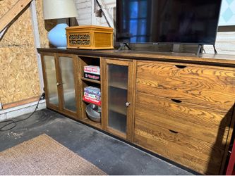 Mid-Century Modern Brown Wood Buffet