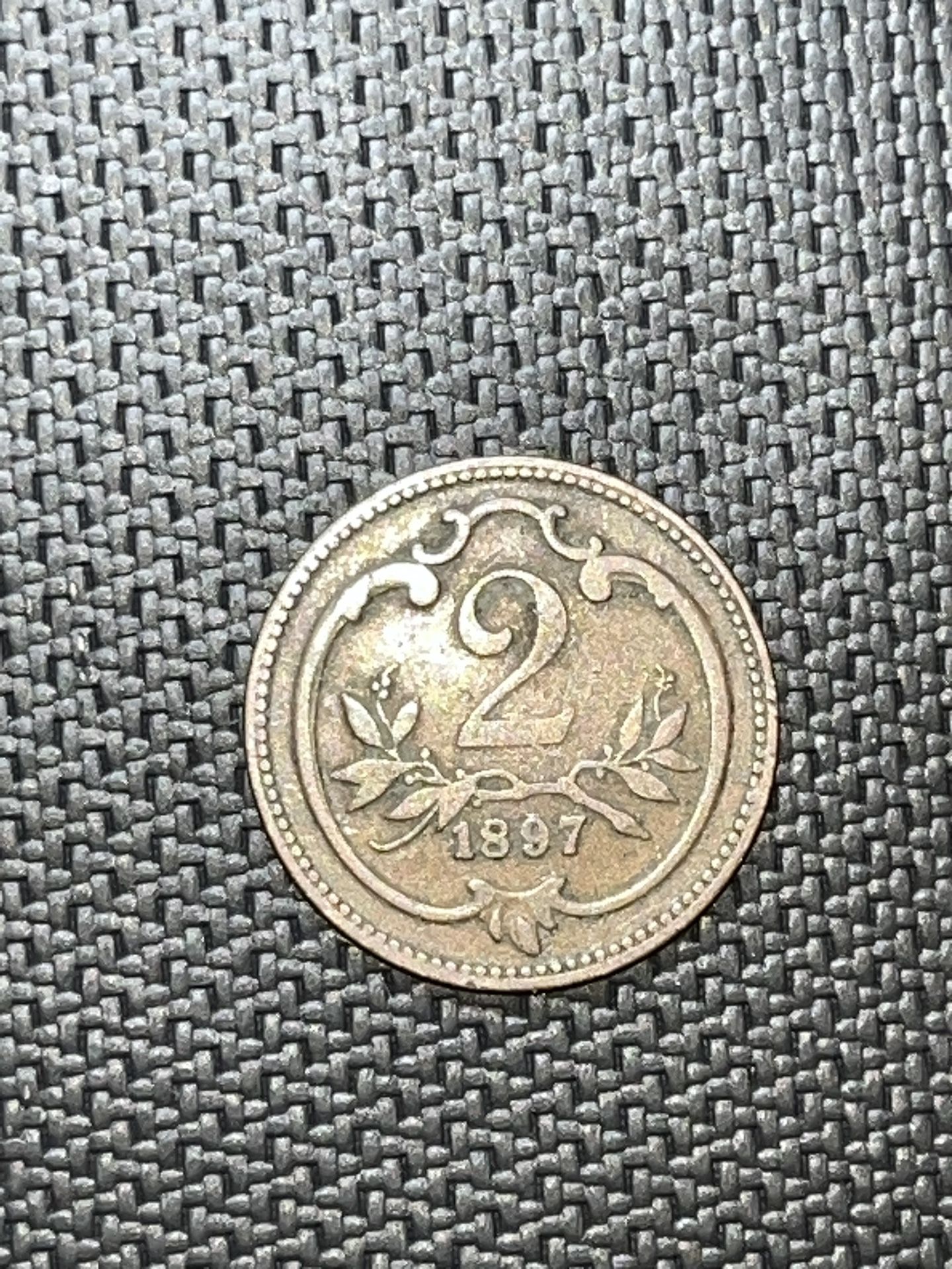1897 Two Heller Australia Coin