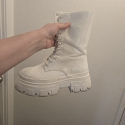 White Platform Boots