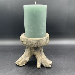 Tree Stump Candle Holder 