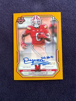 2026 Bowman DeJuan Williams 1st Autograph Card 03/50