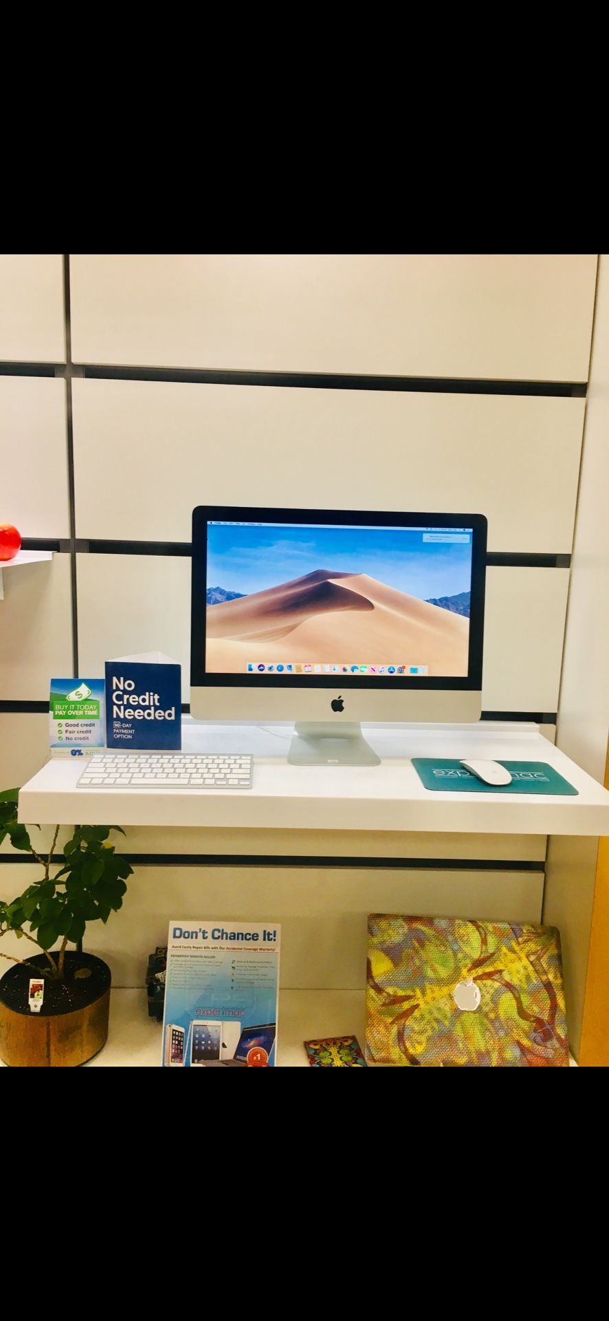 2019-2020 21.5" 4K iMac 3.6 GHz i3 8 GB RAM 256 SSD We Finance - $550 (Middleton, MA)